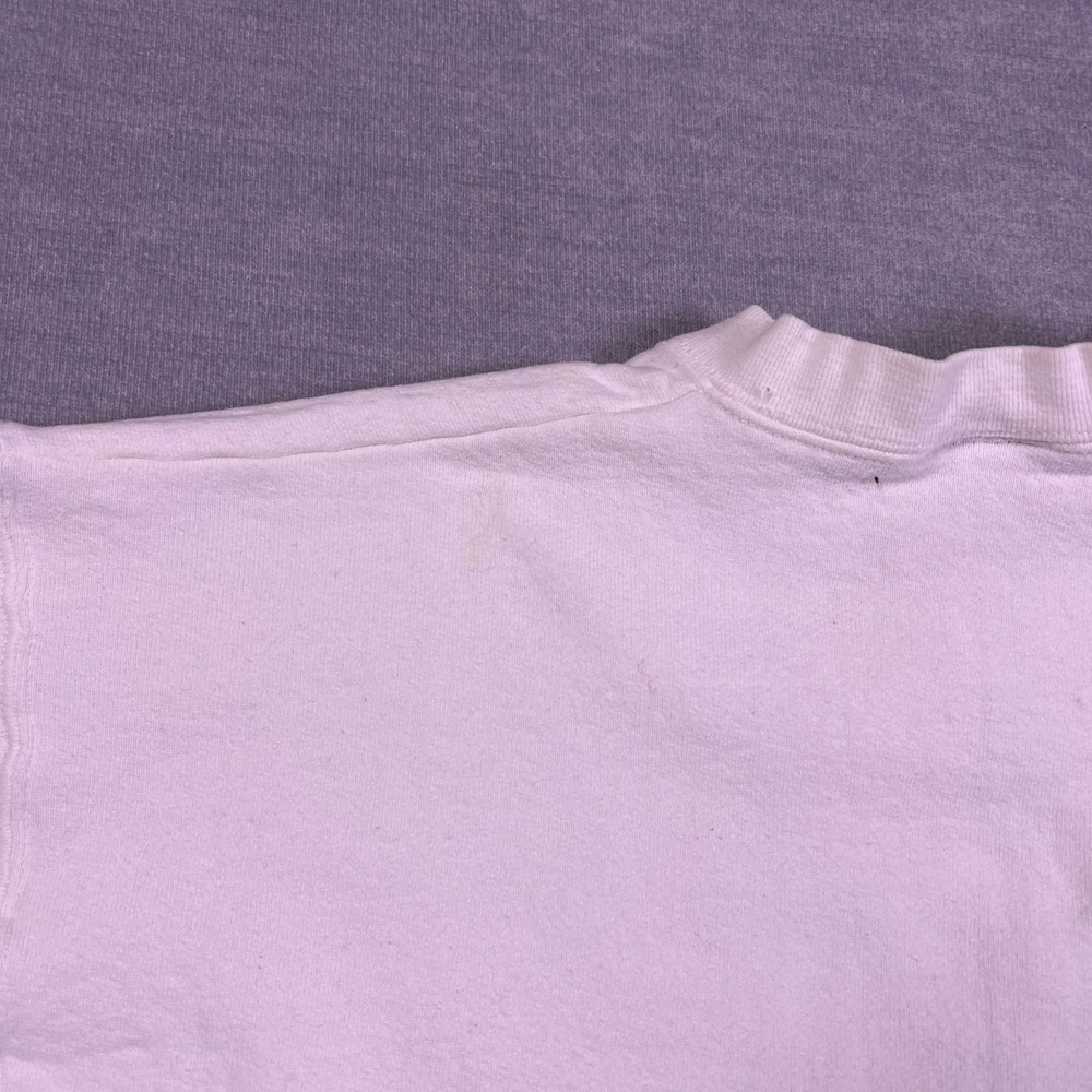 Oneita VTG Farm Tractor Graphic Sweatshirt Mens Large White USA Made Crewneck - Picture 8 of 9